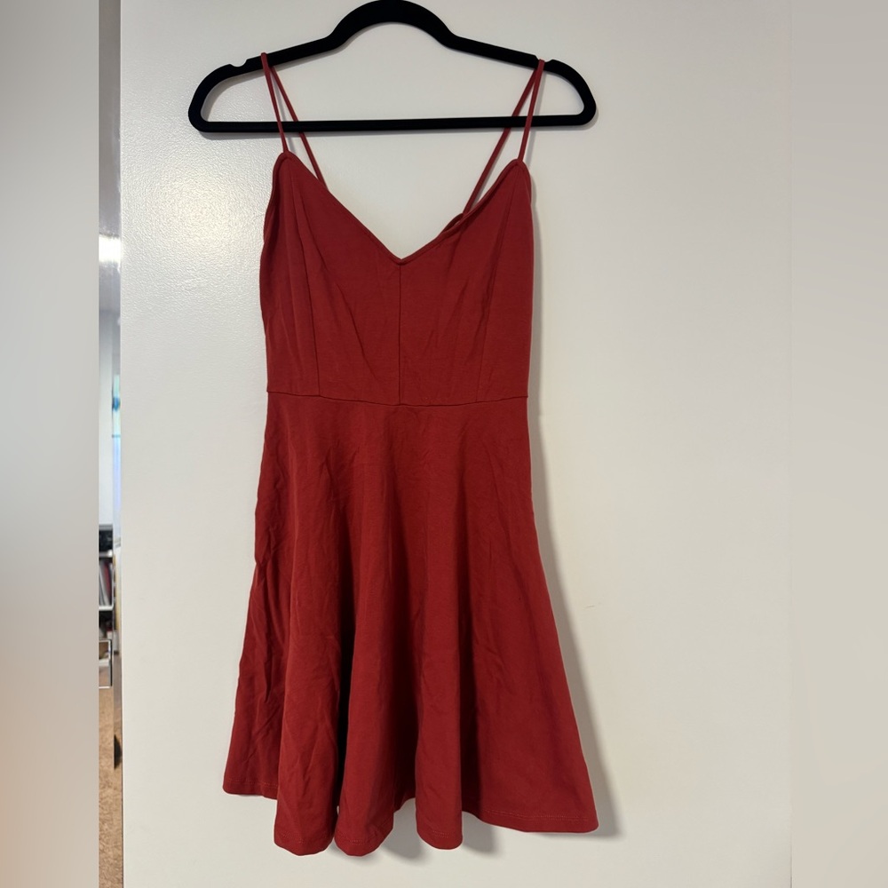 Women’s rust skater dress size small